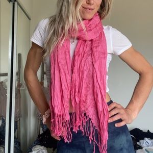 Silky Pink Scarf